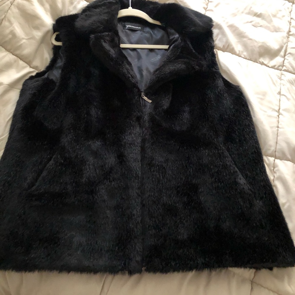 Faux fur vest